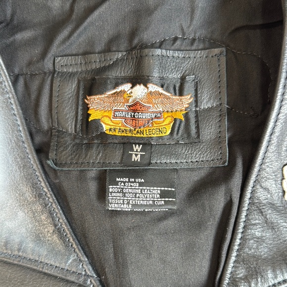 Harley-Davidson Women’s Medium Airbrushed Rose Betty Boop Vest - Picture 2 of 9